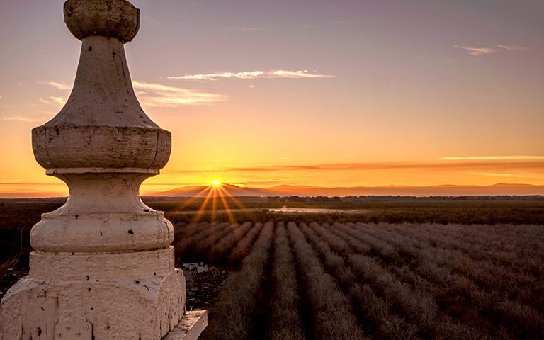 M&T Chico Ranch at sunset from the top of the water tower